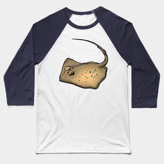 Stingray Baseball T-Shirt by Sticker Steve